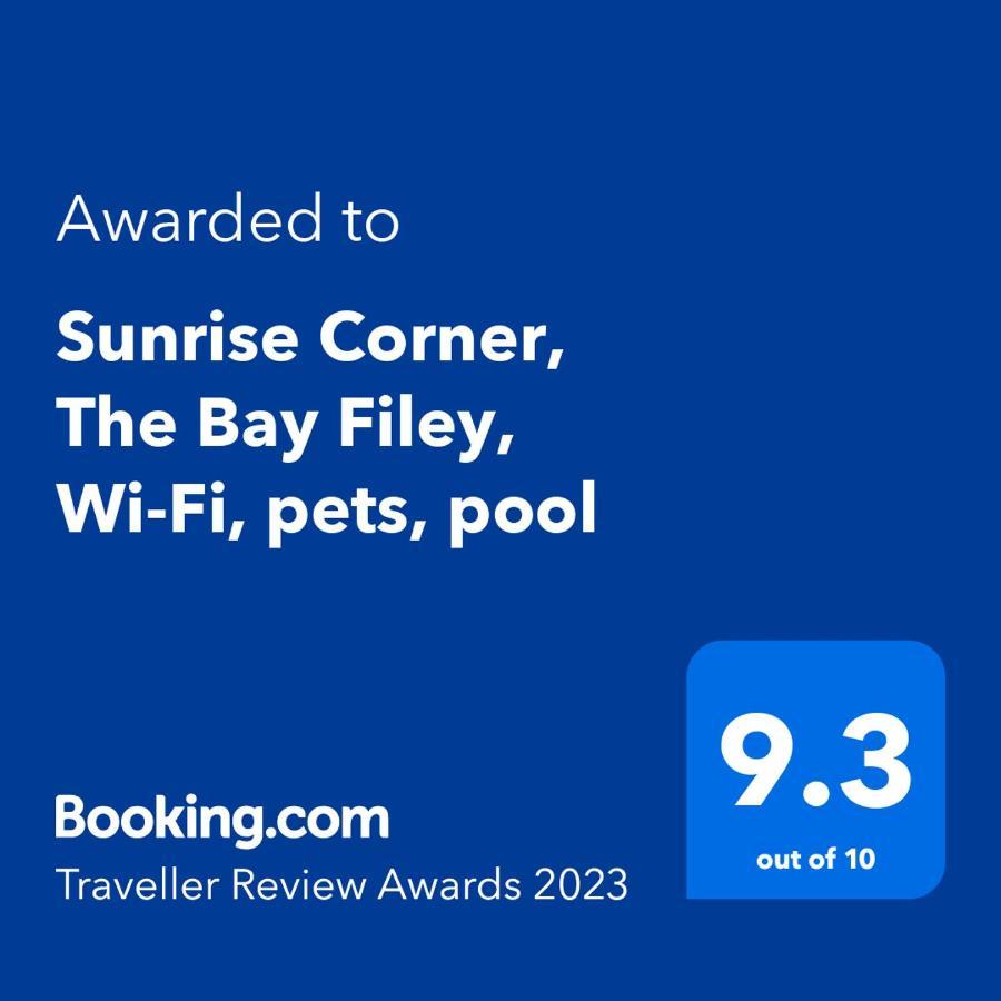 Sunrise Corner, The Bay Filey, Wi-Fi, Pets, Pool Apartman Kültér fotó